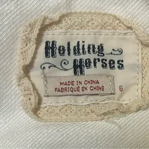 Anthropologie Holding Horses patchwork jean skirt thumbnail 3