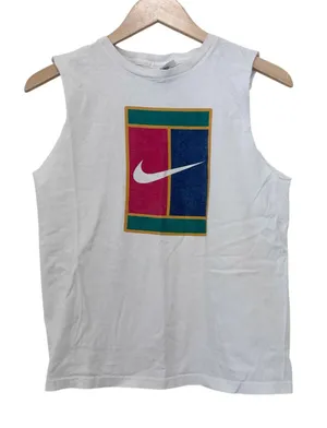 Vintage Nike Cut Off Tank Top Sz L thumbnail 1