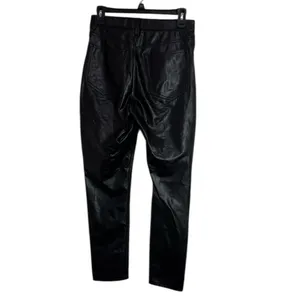 Abercrombie & Fitch Black The Skinny High Rise Faux Leather Jeans size 28 thumbnail 3