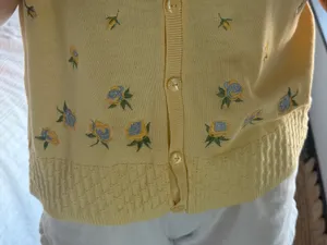Southern Lady Sweater Yellow Size XL thumbnail 3