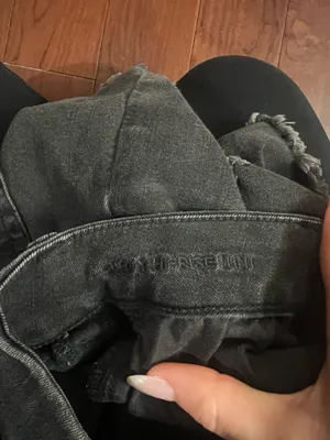 American Eagle Black Distressed Mini Skirt thumbnail 6
