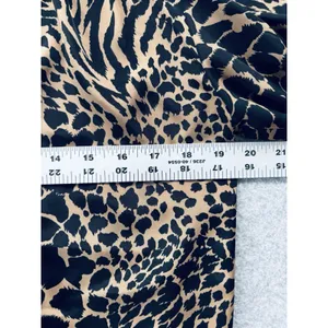 Vintage 80s Animal Print Women's Size 7/8 Blouse Top Shirt - Faux Leather Retro thumbnail 8
