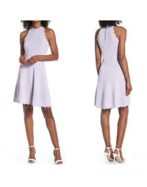 Nordstrom NWOT Lavender Fit and Flare Dress thumbnail 2