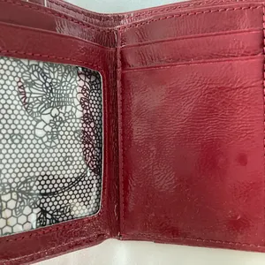 Betsey Johnson red trifold wallet RARE thumbnail 3