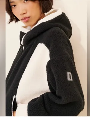Free People Hit the Slopes Movement Fleece Hoodie Size medium thumbnail 2