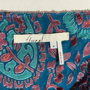 Anthropologie Valo Velvet Burnout Paisley Blouse thumbnail 6