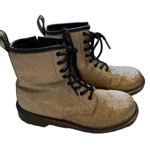 Dr. Martens Gold Delaney Glitter Boot sz 7 thumbnail 1