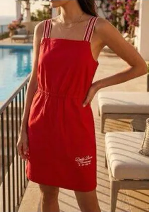Anthropologie Daily Practice Red Mini Tennis Club Dress - Small thumbnail 1
