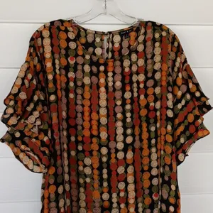 Sami & Jo Ruffle Sleeve Blouse Sz S thumbnail 3
