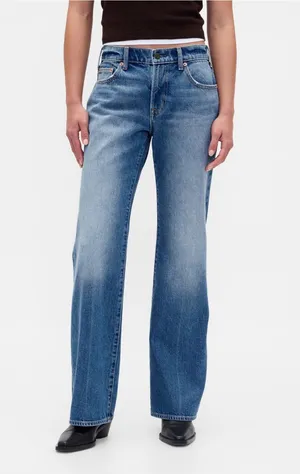 NWT GAP Midrise Wide Leg Rigid Jeans thumbnail 1