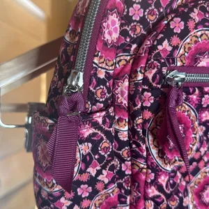 NWOT Vera Bradley Small Backpack Raspberry Medallion Quilted Pink Floral thumbnail 5