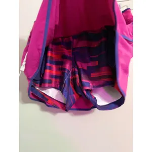 Nike Dri-FIT Tennis Skirt Skorts‎ Magenta Blue Athletic Women L thumbnail 3