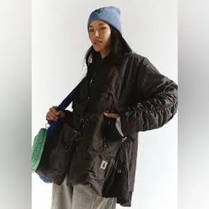 Free People Movement‎ Tricked Out Trek Lightweight Black Puffer Size Large NWT thumbnail 2