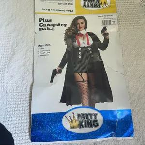 NEW Gangster Babe Halloween Mob Boss Costume Plus Size 5X thumbnail 3