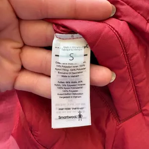Smartwool Hudson Trail Reversible Vest Women Size‎ S Red SW019268 Fleece Quilted thumbnail 4