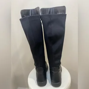 Wanted womens Black faux Leather Knee-High Boots thumbnail 4