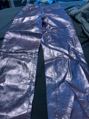 12th Tribe Aimmia Metallic Pink Straight Leg Pants thumbnail 9