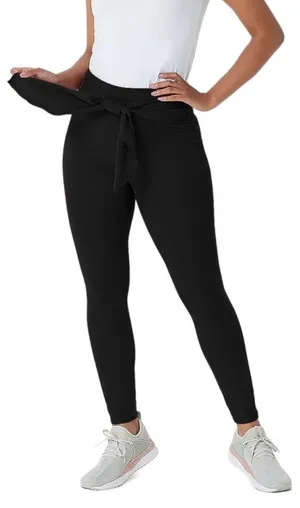 NWOT Zuda Black Bow Tie Leggings Size XXS thumbnail 1