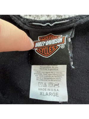 Harley Davidson Crystal River Florida Bulldog Motorcycle T Shirt XL Made in USA thumbnail 4