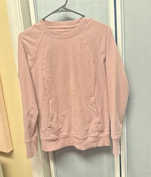 Lululemon Scuba Crewneck Ribbed Sweatshirt Dusty Pink Size 4 thumbnail 1