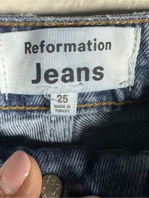 Reformation Cynthia HR straight long jeans SZ:25 thumbnail 13