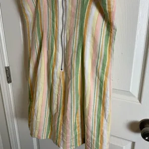 Forever 21 Striped Sleeveless Linen Blend Mini Dress – Size Large thumbnail 7