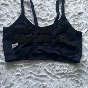 Zenana Outfitters Classic Navy Sports Bra thumbnail 2