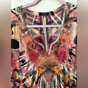Apt9 Women’s Multicolor Abstract Dress Size XL thumbnail 3