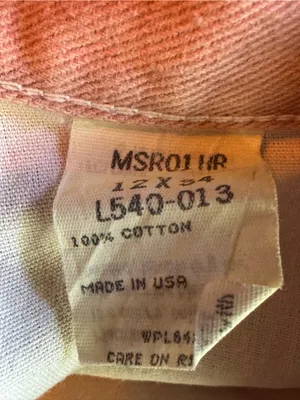 Wrangler vintage Women's Pink Denim Jeans Sz 12 34” inseam thumbnail 6