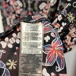 BCBGeneration sheer floral boho blouse thumbnail 6