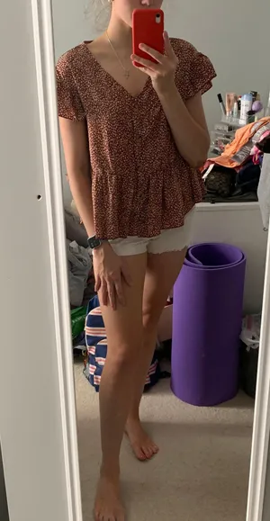SheIn polka dot ruffle thumbnail 1