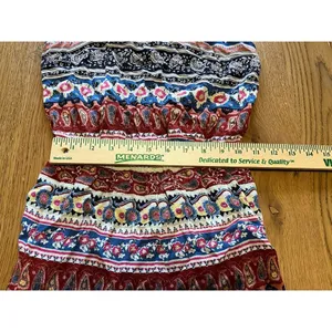 american eagle Size Small romper Spaghetti Straps Colorful‎ Boho Peasant Beach thumbnail 15
