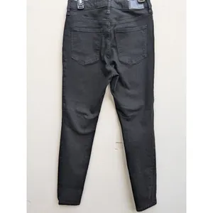 MADEWELL Jeans Womens 29 Mid Rise Skinny 9” Black Dark Wash EUC thumbnail 6