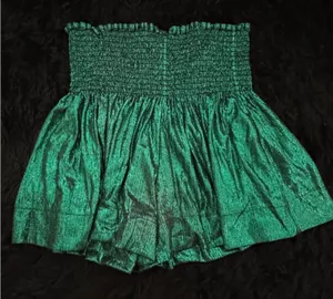 Queen of Sparkles Emerald Green Mini Skirt thumbnail 1