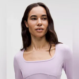 NWT Lululemon Waist-Seamed Nulu Long-Sleeve Shirt - Lilac Ether - 6 thumbnail 4