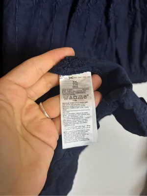 Old Navy Women's Navy Blue Tiered Long-Sleeve Balloon Sleeve Casual Dress thumbnail 7