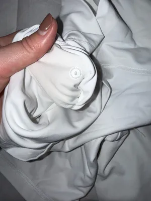 Lululemon Align White Biker Shorts  thumbnail 2