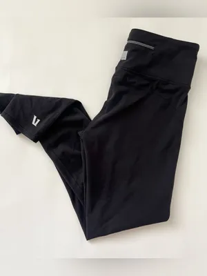 Vuori pace high rise reflective leggings black small thumbnail 3