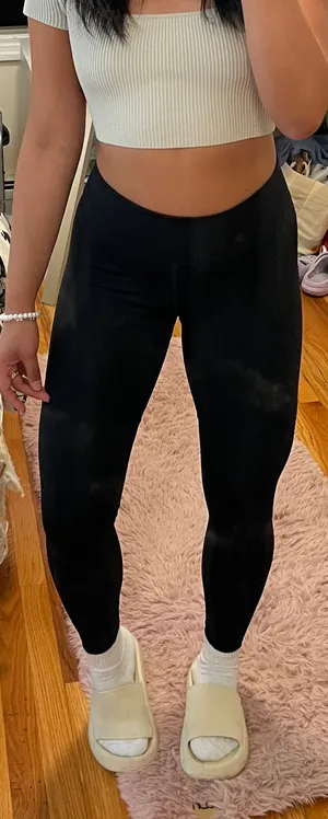 Nike black mesh leggings thumbnail 1