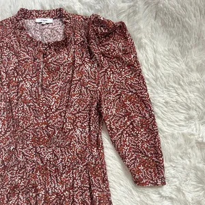 SUNCOO Paris Cesaria Dress Rust Floral Tiered Ruffle Mini Size T1 S thumbnail 5