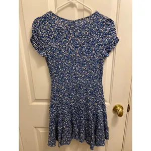 Princess Polly Women Blue Floral Short Sleeve V-Neck The Sting Mini Dress Size 2 thumbnail 4