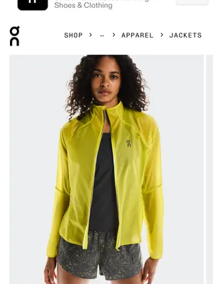 On Running Zero Jacket‎ Womens Large Lime Green NWT Packable Windbreaker thumbnail 4