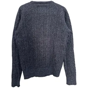 Jack Wills Women’s Size L Blue Tinsbury Merino Wool Blend Cable Knitted Sweater thumbnail 3