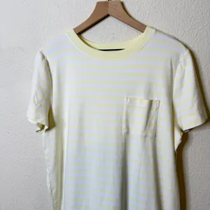 Haven Well Within Yellow Stripe Organic Cotton Stripe T Shirt Dress Size XL‎ thumbnail 4