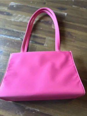 Vintage Kate Spade Pink Nylon Shoulder Bag Icon Sam Barbie Y2K Logo Coquette thumbnail 8