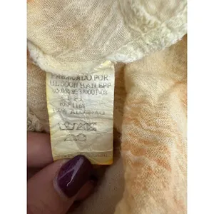 Jus D'Orange Y2K 90s Babydoll Floral Rosette Gauzy Sleeveless Blouse Size Small thumbnail 4