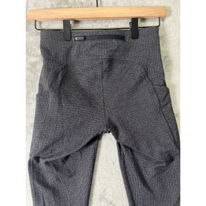 Lululemon Speed Up Tight 28"‎ Power Luxtreme Knit Black Heathered Black Size 4 thumbnail 4