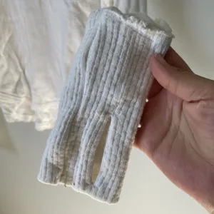 We The Free Oversized Relaxed Knit Ribbed Boho Blouse Top White Women's Size XS thumbnail 7