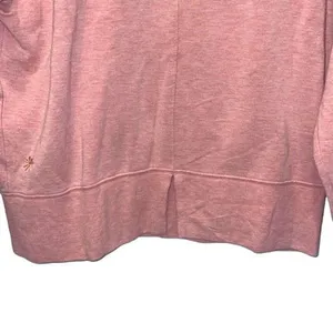 Athleta Apollo Mock Crewneck Sweatshirt Conch Pink Heather Size Small‎ thumbnail 5