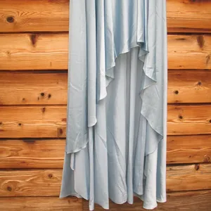 NWT Mac Duggal 49141 French Blue One Shoulder Flowy Gown Dress Size 6 thumbnail 11